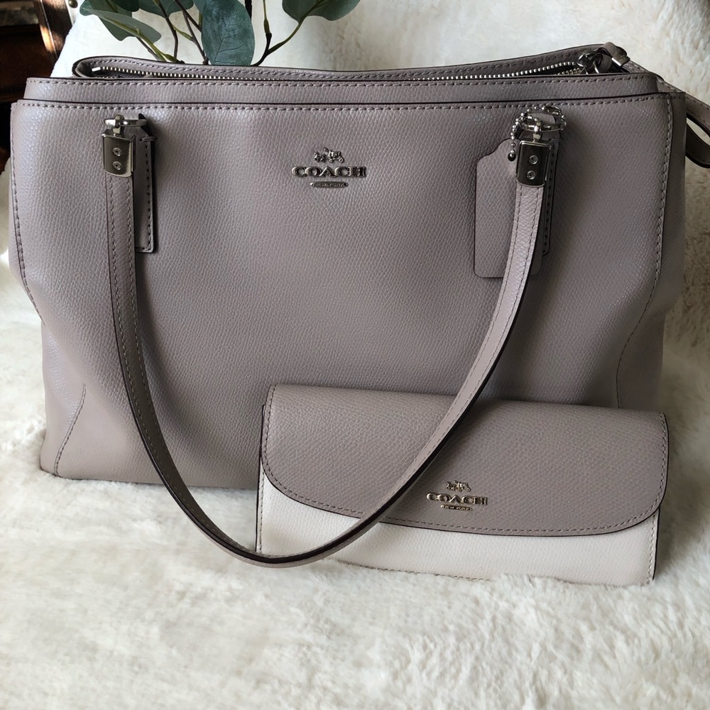 Coach Christie Carryall purse and matching wallet